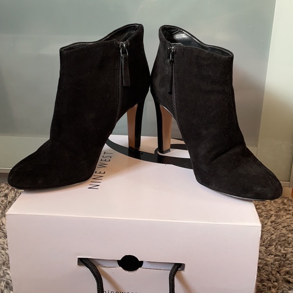 Black Suede Booties - Picture 3 of 9